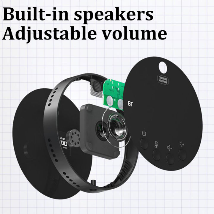 USB%20Conference%20Speaker%20Microphone%20Bluetooth%20360%C2%B0%20Omnidirectional%20Mic%20Speakerphone%20Volume%20Mute%20Control%20for%20Notebook%20Mobile%20Phone%20-%20Image%203