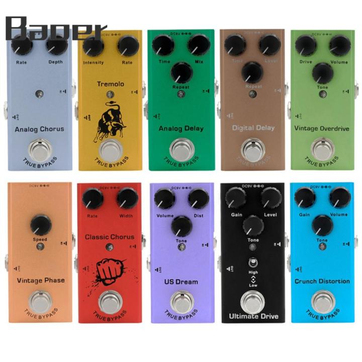 Mini Overdrive Electric Guitar Effects Pedal Overdrive Volume Tone Knob Effect Pedals With Steel Metal Shell