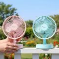 JOYKALY YG-735 Rechargeable 2400mAh Battery Natural Wind Low Noise Portable Mini Desk / Table Fan. 