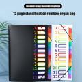 Rainbow Binder Expanding Wallet Bundle File Folders Documents Desk Stationery Filing Products. 