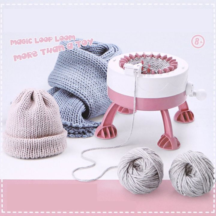 HA%20Children%20Bib%20Cylinder%20Weaving%20Machine%20Knitting%20Machine%20Weaving%20Wool%20Toy-Pink%20HS-689B-1%20-%20Image%206