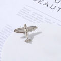 Aircraft Coat pin Airplane Suit Lapel Pin Air plane Brooches For Men Ornaments Party Wedding Jewellery Silver Alloy Brooch. 