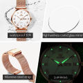 OLEVS 2920 Women's Watch Top Quality Stainless Steel Waterproof Double Calendar Quartz Watch Classic Fashion Luxury Women Watch.