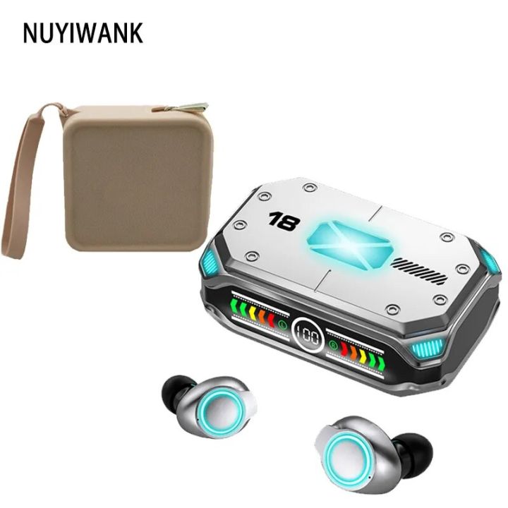M43 TWS Bluetooth 5.3 Earphones LED Display Wireless Headphones Touch Control Earbuds HD Stereo Sports Waterproof Gaming Headset