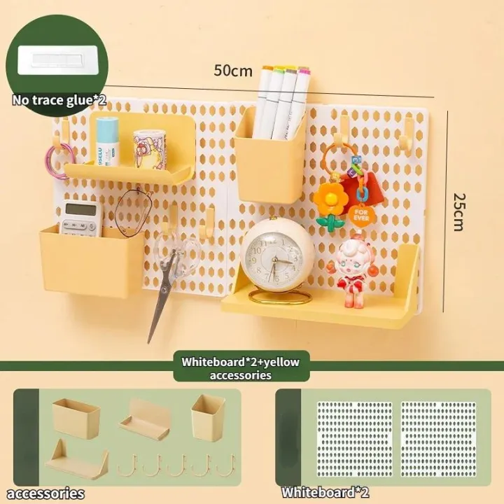 Hole%20Board%20Dormitory%20Wall%20Shelf%20Kawaii%20Free%20Punching%20Adhesive%20Students%20Study%20Wall%20Mounted%20Storage%20Rack%20Organizer%20Home%20Decoration%20-%20Image%204
