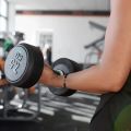 High Quality Men's Beaded Bracelet Natural Black Matte Agate Dumbbell Charm Bracelet Energy Fitness Barbell Fashion Jewelry. 