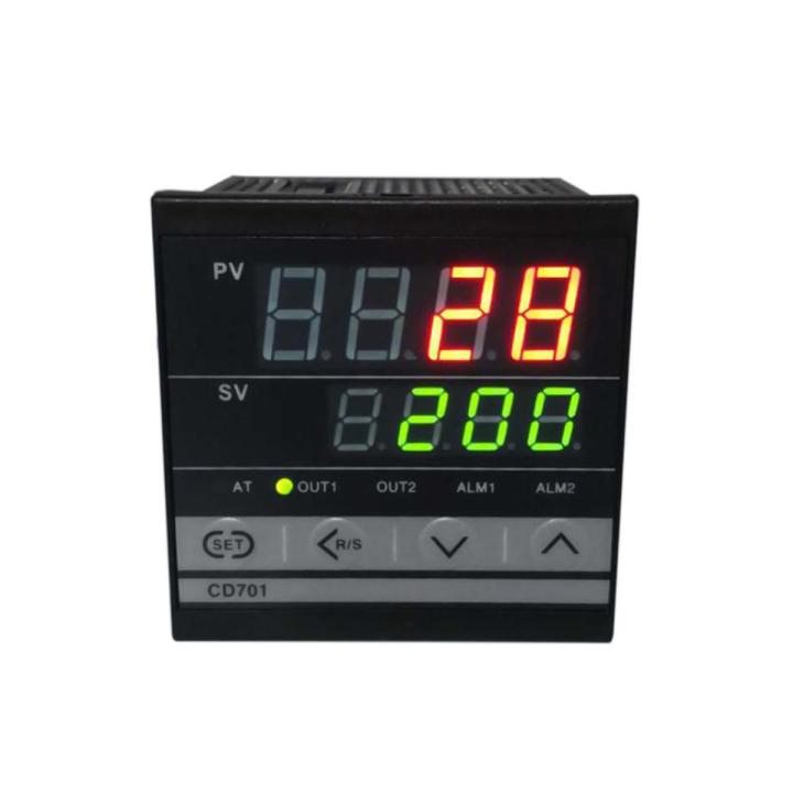 Digital PID dual display Temperature Controller Max Test Temperature 1372 Degree Thermoregulator with Alarm Relay Output CD701