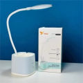 YAGE T109 Rechargeable Table Lamp 3 Blue Light Mode Dimmer Touch On Off with Phone and Pen Holder Desk Reading Led Lamps Night Charging USB Cable Included. 