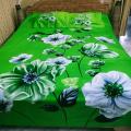 Digital print cotton twill bedsheet.