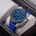 Swish foreign trade cross-border watch three eyes six needle movement chronograph function calendar silicone tape men's watch 1120.