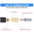 2Pc 5000 PSI Sewer Jet Nozzle with Pressure Washer Coupler.