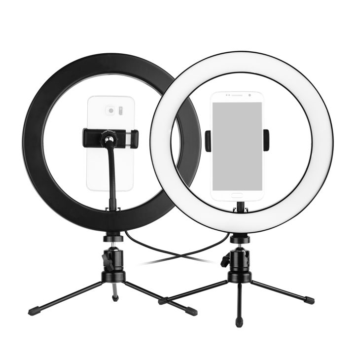 10inch%20LED%20Ring%20Light%20Photography%20Fill-in%20Lamp%203%20Lighting%20Modes%20Dimmable%20USB%20Powered%20with%20Phone%20Holder%20Mini%20Desktop%20Tripod%20Remote%20Shutter%20for%20Live%20Video%20Recording%20Network%20Broadcast%20Selfie%20Makeup%20-%20Image%207