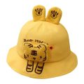BeQeuewll Infant Boys Girls Fisherman Hat 3D Plush Cartoon Animal Bear/Dog/Tiger/Rabbit Wide Brim Sun Protection Cap Sunscreen.