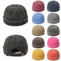 New Brimless Men Hat Docker Hat Beanie Sailor Hats Cap Cotton Breathable Spring Autumn hat Retro Adjustable Women Hip Hop Hat.