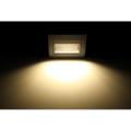100-240V Square LED Night Light 1.5w Recessed in Pathway Wall Footlight led Staircase / Step Warm / Cool White / Blue Light.
