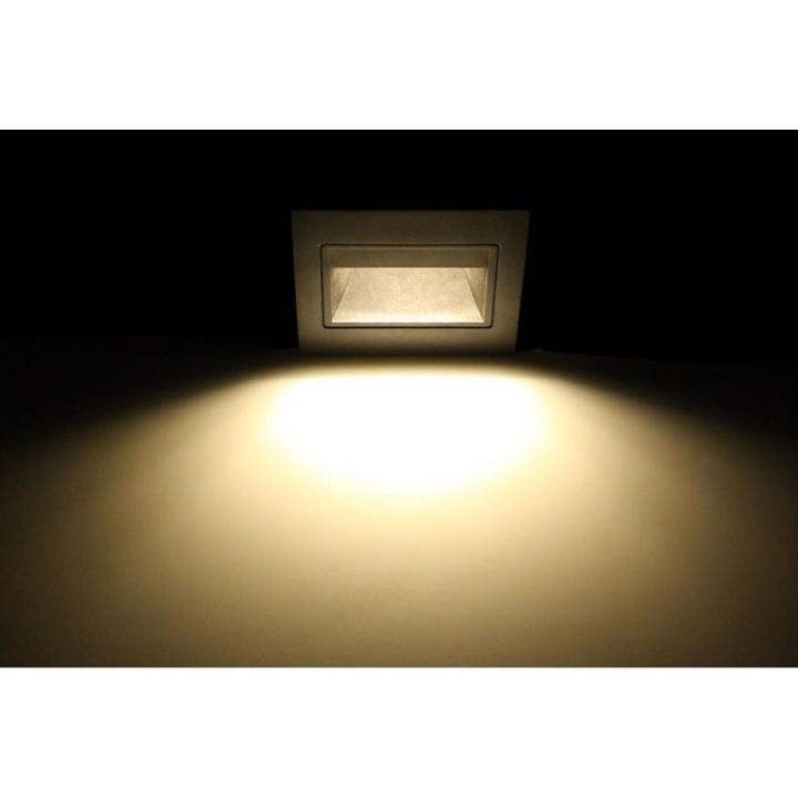 100-240V Square LED Night Light 1.5w Recessed in Pathway Wall Footlight led Staircase / Step Warm / Cool White / Blue Light
