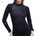 Diving Wetsuit Water Resistant Swimming Costume Thermal Full suits Swimsuits for S Female Black.