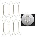 4 PCS Expandable Metal Wall Plate Display Rack for Decorative Plates. 