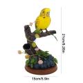 Electric Birds Voice Control Couples Parrots Toy Musical Magpie Talking Birds Electronic Pet Bird Model LaoXzhongX. 