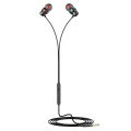 【WJHH】Factory direct sales low price metal subwoofer headphones, mobile phone in-ear headsets, in-line microphones, with microphones.