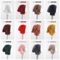 Muslim Inner Cap Hijab For Women Solid Underscarf Hijab Undercap Scarf Turban Hat Islamic Muslim Hijabs Ready To Wear Headcover. 