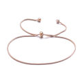Fashion Simple Adjustable Slider Anklets Chain Bracelets For Women Girl Titanium Steel Jewelry Bangle Retro Minimalist Style Ankle Gift 1Pcs.