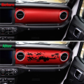 Dashboard Decal Glove Box Beach Scenery Vinyl Sticker Trim for Jeep Wrangler JL Gladiator JT 2018-2023 Accessories.