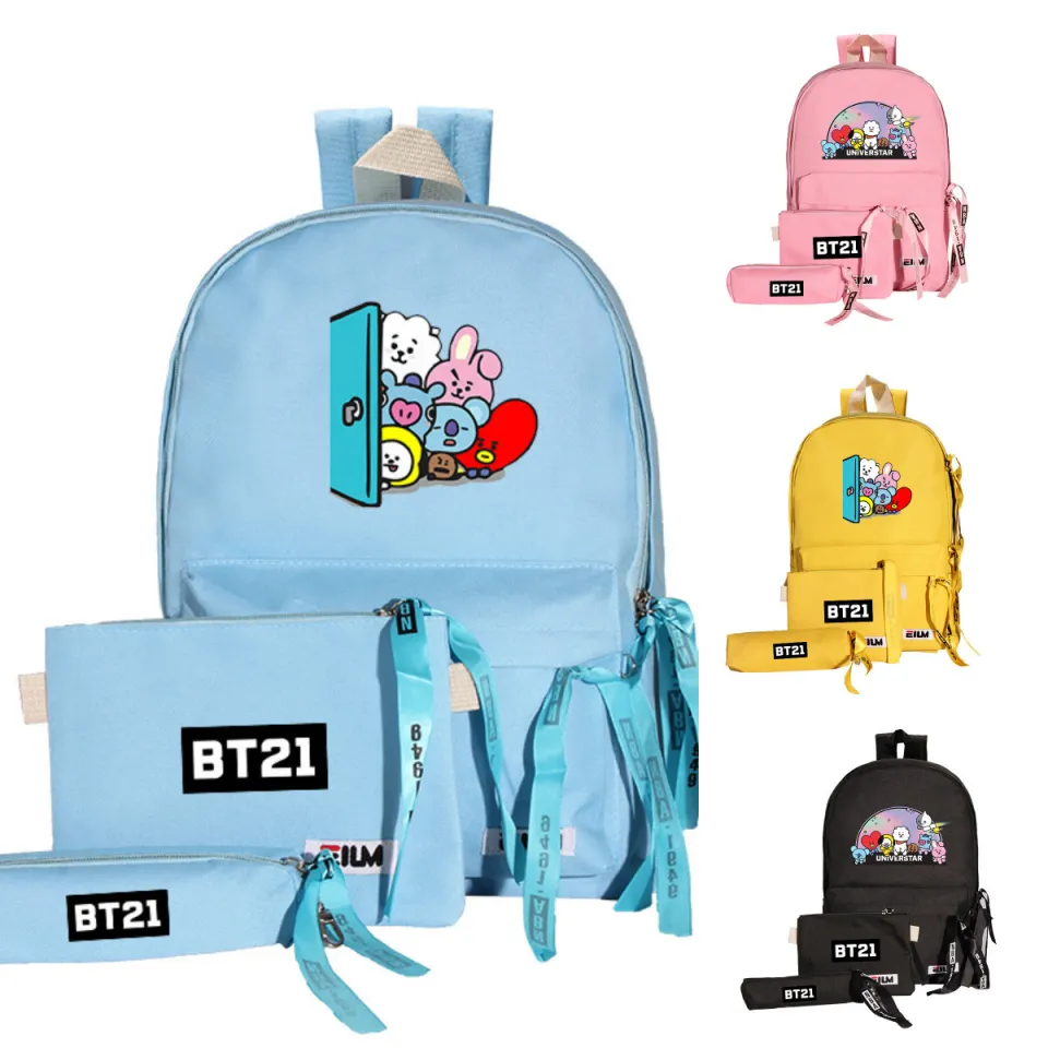 BTS Bangdan Boys Backpack School Travel Bag Laptop Bag BT21