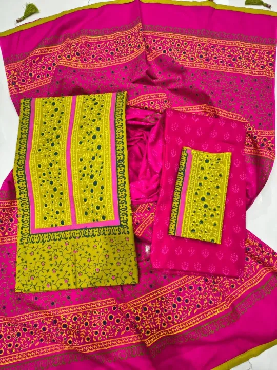 Cotton%20Unstitched%20Block%20Print%20Salwar%20Kameez%20for%20Women%20-%20Free%20Size%20-%20Image%203