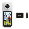 Portable App Control Thumb Magnetic Camera Sports Outdoor Digital Camcorder for Casual Photography with Card.