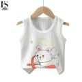 Elegantstunning Kids Summer Tank Tops Round Neck Cotton Breathable Cartoon Animal Printing Vest For 1-6 Years Old Boys Girls. 