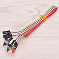 (New)ATX pc compute motherboard power cable 2 witch on/off/Reet W/LED light 68cm.