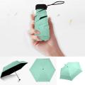 Mini Umbrellas For Rain And Sun Protection Lightweight Pocket Umbrella Anti-UV 5-Folding Small Size Umbrellas Paraguas For Girl. 