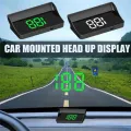 V9 Car -Up Display HUD Speedometer Display Windshield Projector /MPH Automotive General Electronic Replacement Accessories B. 