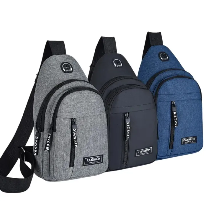 Men's%20Bag%20Solid%20Color%20Men's%20Chest%20Bag%20Outdoor%20Casual%20Fashionable%20Small%20Satchel%20Canvas%20Handbag%20Zipper%20Messenger%20Fashion%20Bags%20-%20Image%203
