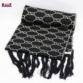 Black And White Woolen Scarf, Soft Muffler Stylish Fashion Scarf For Men And Women.