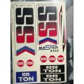 SS cricket bat Plastic stickers - 1 pcs. 