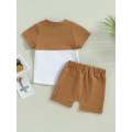 Baby Boy and girls Short Sleeve T-shirt Tee Shorts 2 Pcs Outfits Set used children baby comfortable T-shirt and pant baby toddler kids beautiful design. 