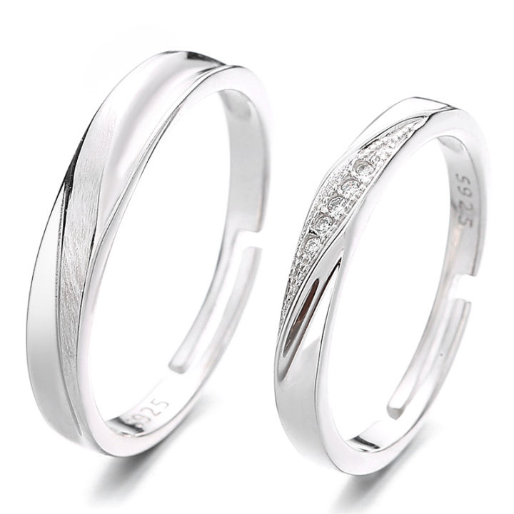 925%20sterling%20silver%20couple%20rings%20for%20men%20and%20women%20a%20pair%20of%20simple%20ins%20style%20opening%20adjustable%20couple%20rings%20for%20Valentine's%20Day%20gifts%20-%20Image%205