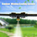 Migeet 40FT Misting Cooling System Outdoor Misting Line Cooling Watering Sprayer Kit DIY Saving Water Misting Equipment Set for Garden Greenhouse Flower Patio Lawn. 