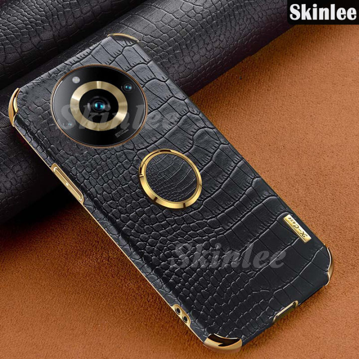 Phone%20case%20For%20Realme%2011%20Pro%20+%20Back%20cover%20Soft%20Case%20Luxury%20Carbon%20Crocodile%20Pattern%20Leather%20Handphone%20Housing%20For%20Realme11%20Pro%20Plus%20Cover%20cases%20Car%20Navigation%20Holder%20Ring%20Cover%20-%20Image%203