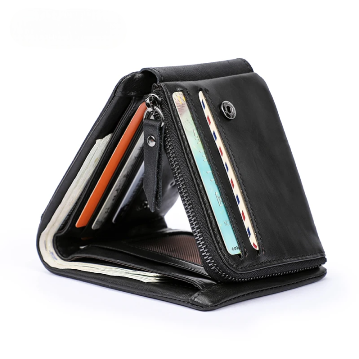 Avro%20Premium%20100%25%20Genuine%20Cow%20Leather%20Trifold%20Wallet%20Vintage%20Multi-Card%20Slot%20With%20Coin%20Pocket%20Black%20Export%20Quality%20Money%20Bag%20For%20Men%20-%20Image%207