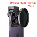Fotorgear 58mm Phone Filter Kits Cpl Star Variable Nd Filter For Smartphones/ 13 14 15 Pro Max/ /. 