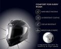 Vega Bolt Matt Black Full Face Helmet with Dual Certification.. 