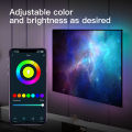 MOES Wifi Smart Ambient Lighting TV Backlight HDMI 2.0 Device Sync Box Led Strip Lights Kit Alexa Voice Google Assistant Control.