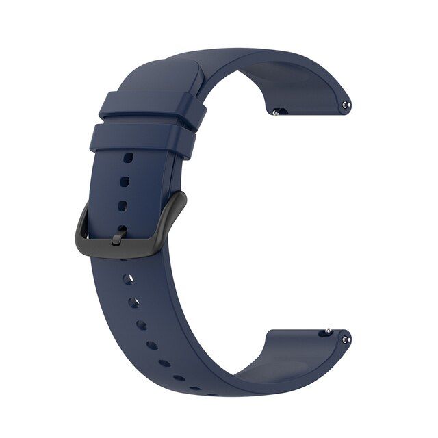 Blue-22MM Silicone Wrist Strap For Xiaomi Kieslect KR Pro Haylou Solar LS05 Imilab KW66 Smart Watches Accessories Smartwatch band 22MM Bracelet Replacement Watch Band