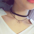 Women Necklaces Hollow Out Bow-knot Choker Necklaces. 