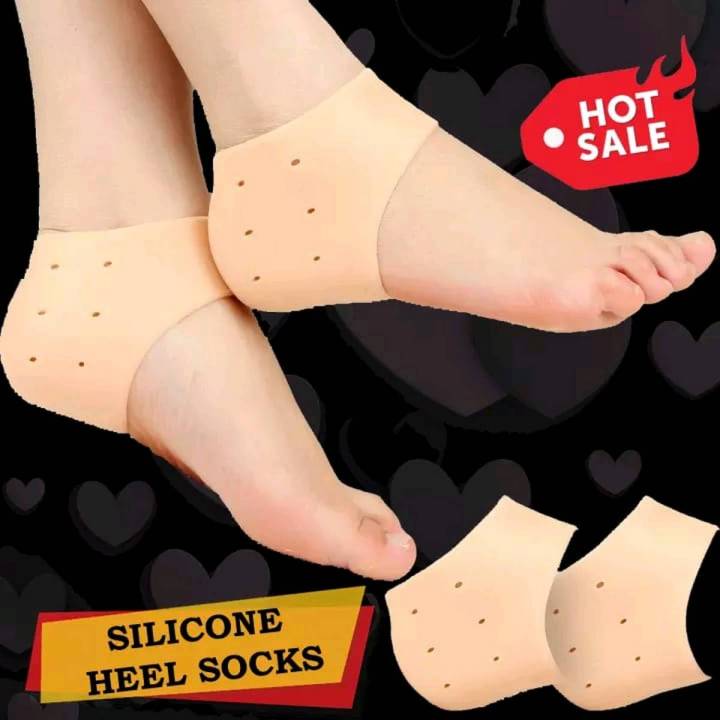 Premium Silicone Heel Pads for Foot Pain Relief, Single Size Fit, Single Pack