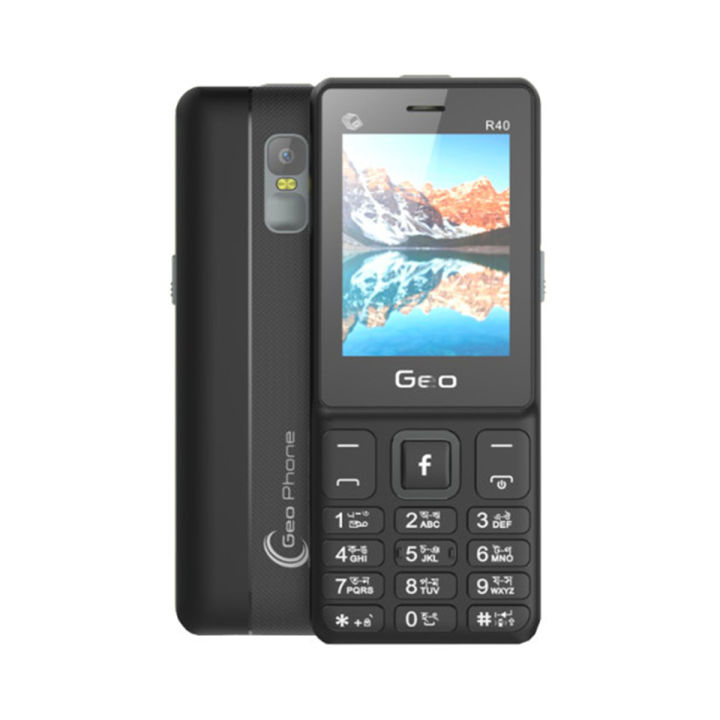 Geo R40 Feature Phone 4 Sim Mobile Phone 2500 mAh Big Battery