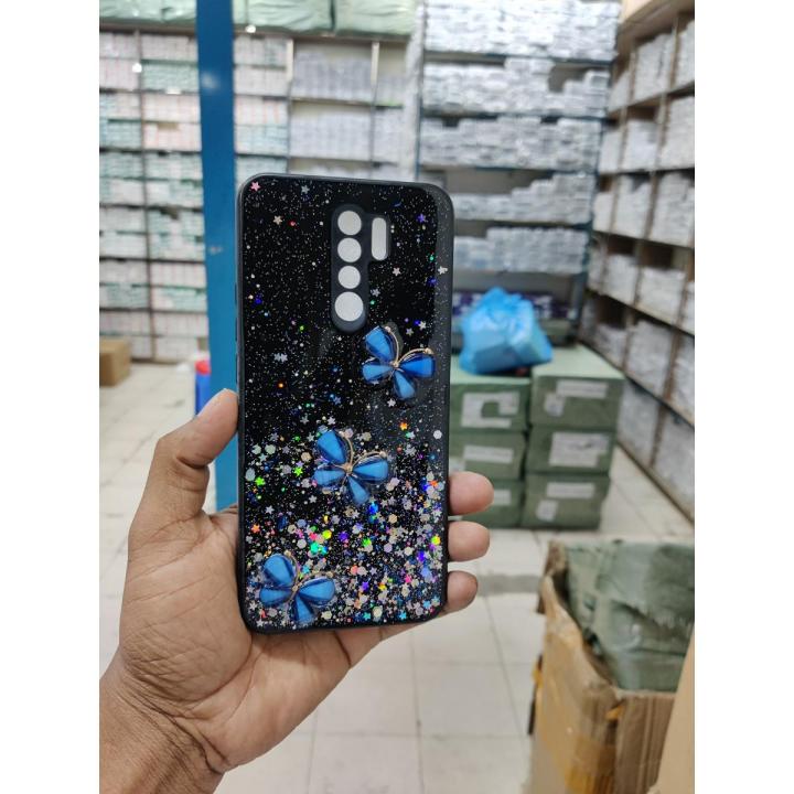 Custodia Per Xiaomi Redmi 9 / Poco M2 Trasparente Con Fiori E Ragazza – Morbida TPU Rosa Antigraffio - 2